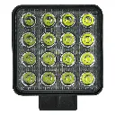Фара додаткового світла DriveX WL SQ-02 FL 16-48W 107x107mm Серія - робоче світло