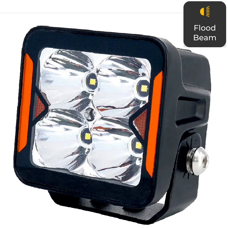 Фара додаткового світла DriveX WL SQ-104 DLX 3" FL+DRL 4L-20W OSR 