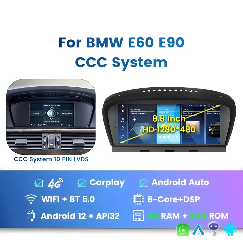 Штатна магнітола BMW 5-серії (E60/E61) (CCC, 4/64)