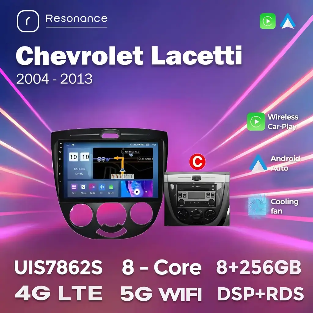 Магнітола Chevrolet Lacetti (2/32, HD (1280x720) QLED)