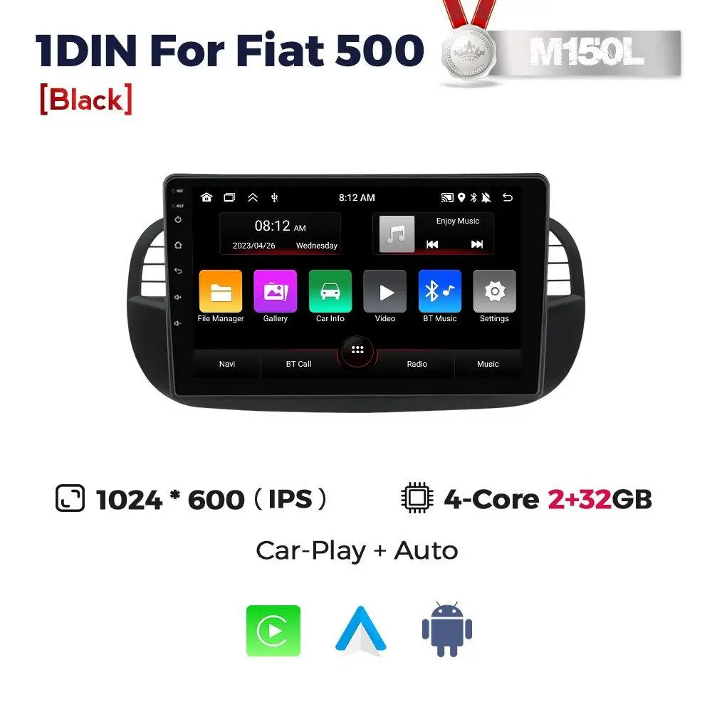 Магнітола Fiat 500