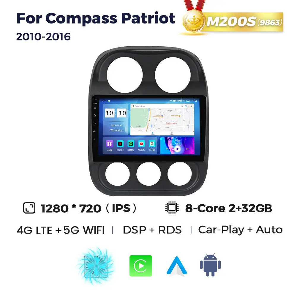 Магнітола Jeep Compass, Patriot