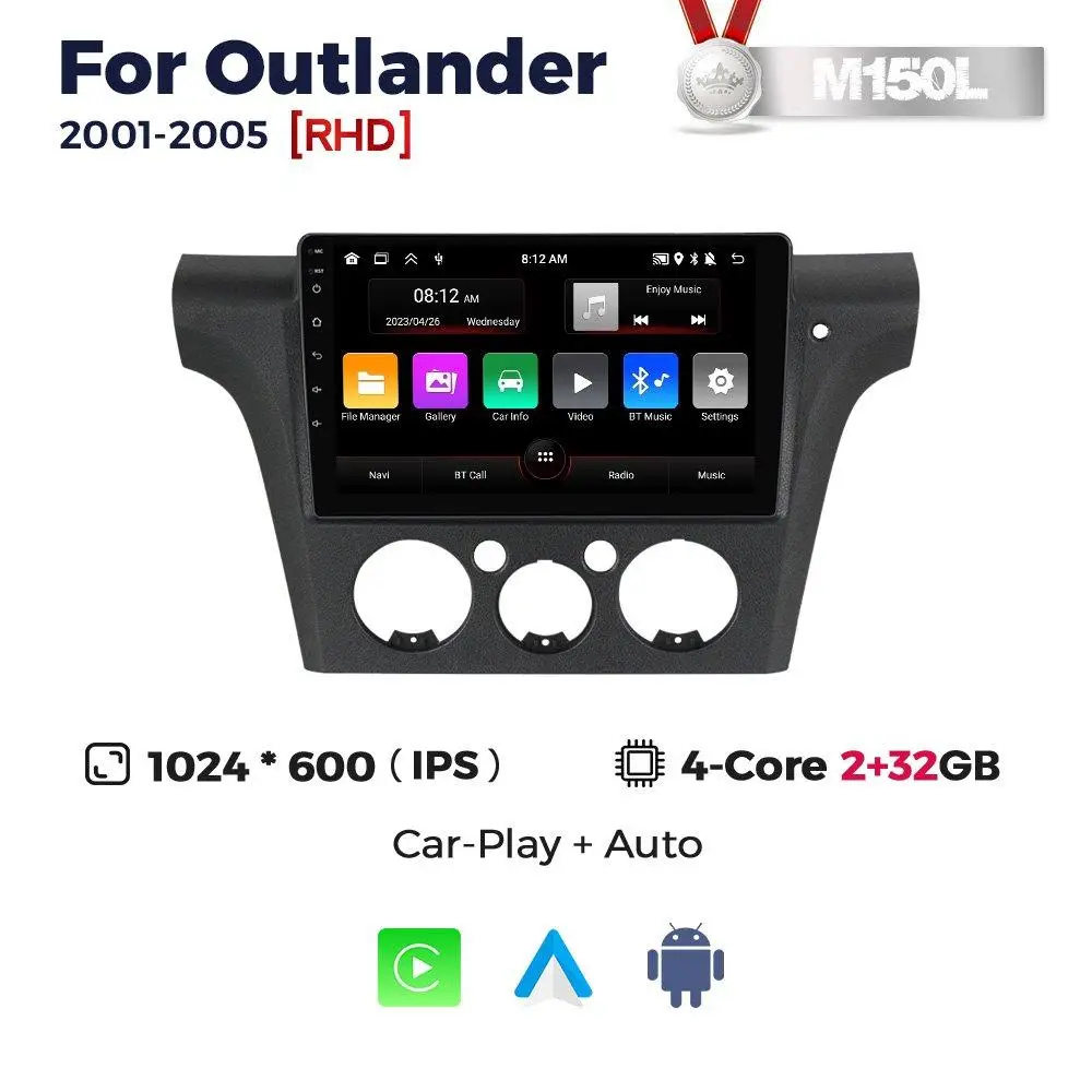 Магнітола Mitsubishi Outlander 1 (2/32, HD (1280x720) QLED)