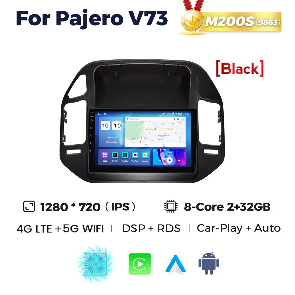 Магнітола Mitsubishi Pajero (V73) (2/32, HD (1280x720) QLED)