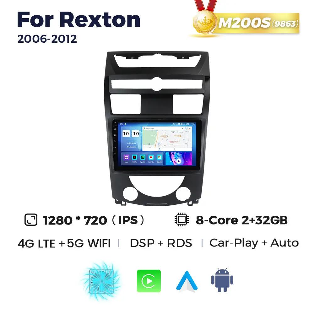 Магнітола SsangYong Rexton 1 (2/32, HD (1280x720) QLED)