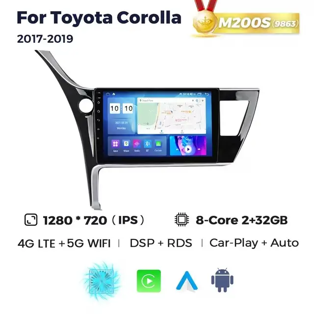 Магнітола Toyota Corolla (E210) (2/32, HD (1280x720) QLED)