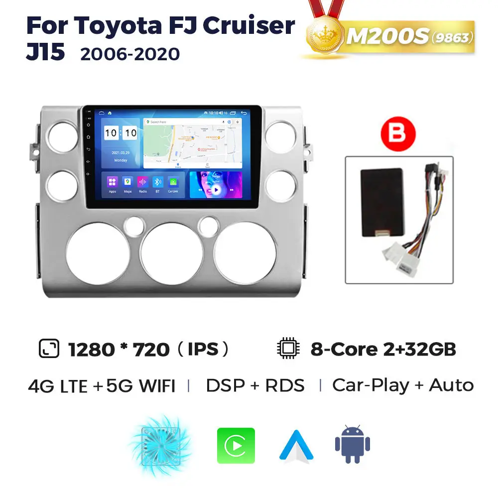 Магнітола Toyota FJ Cruiser (2/32, HD (1280x720) QLED)