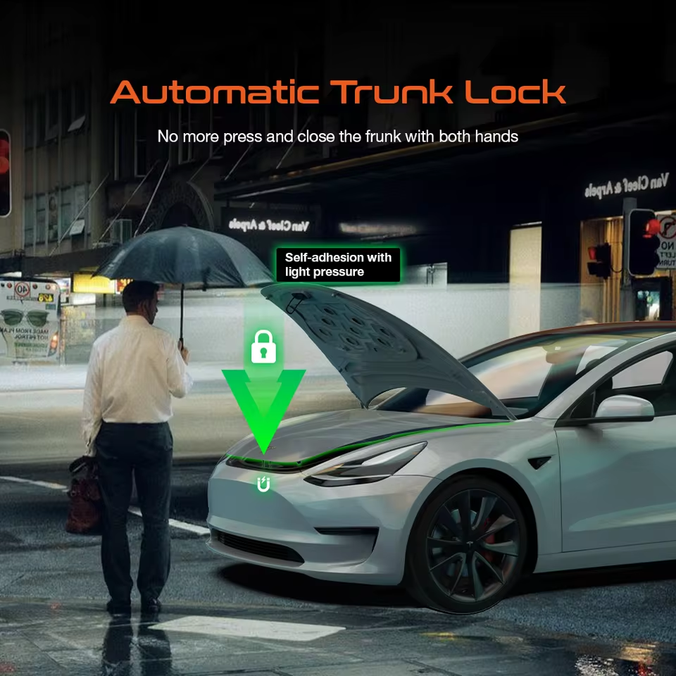 Електричний дотягувач переднього багажнику